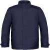 B&C Real + /men pánska zimná parka navy modrá