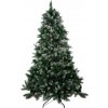 Stromček MagicHome Vianoce Albero, jedľa, zasnežené konce, so šiškami, 200 cm