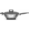 Woll Panvica z nehrdzavejúcej ocele Wok so sklenenou pokrievkou Concept 30 cm