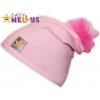 Baby Nellys Bavlnená čiapočka Tutu květinka sv. ružová