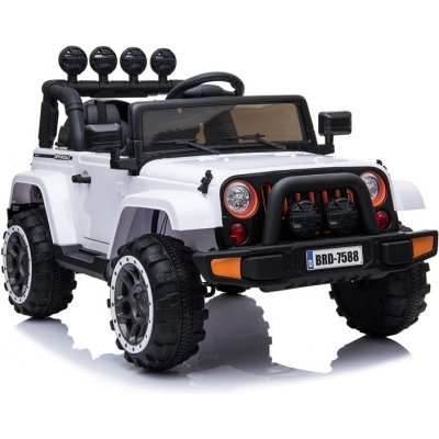 Lean Cars Elektrické autíčko Jeep BRD 7588 4x4 4x45W 1x12V10Ah biela