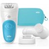 DEPILÁTOR NA TELO BRAUN SILK-EPIL 5 WET & DRY +KEFA NA TVÁR (LEGEPIL SE5-545GS PNK TBOX EURO SP)