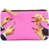 Kozmetická taška TOILETPAPER LIPSTICKS 15,5 x 9,5 cm, ružová, Seletti