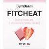 GymBeam Fitcheat Protein Chocolate proteínová čokoláda príchuť White Chocolate Strawberry 80 g