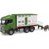 Bruder Prepravník zvierat Scania s figúrkou kravy 3548