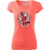 Bowling komiks - Dámske tričko Pure - M ( Korálová )