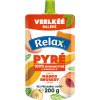 Relax 100% ovocné pyré s vitamínom C jablko, mango, broskyňa, banán 200 g