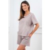 Dámske pyžamo Italian Fashion Betty kr.r. kr.sp. Farba: Hnedá, Veľkosť: XL