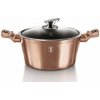 BERLINGERHAUS BERLINGERHAUS Kastról s mramorovým povrchom a pokrievkou 28 cm Rosegold Metallic Line BH-1516 (BH-1516)