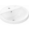 Hansgrohe Xuniva S Umývadielko, priemer 45 cm, s prepadom, otvor na batériu, biela 60159450-HG