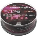 Médium na napaľovanie Mediarange CD-R 700MB 52x, 25ks