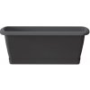 PlasticFuture Truhlík s miskou RESPON antracit, 39,2 cm