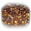 Vianočné osvetlenie Solight vianočná reťaz medená 100x mini LED 10m 3 x AA teplé svetlo