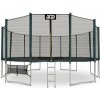 Aga SPORT PRO Trampolína 518 cm Dark Green + ochranná sieť + rebrík + vrecko na obuv
