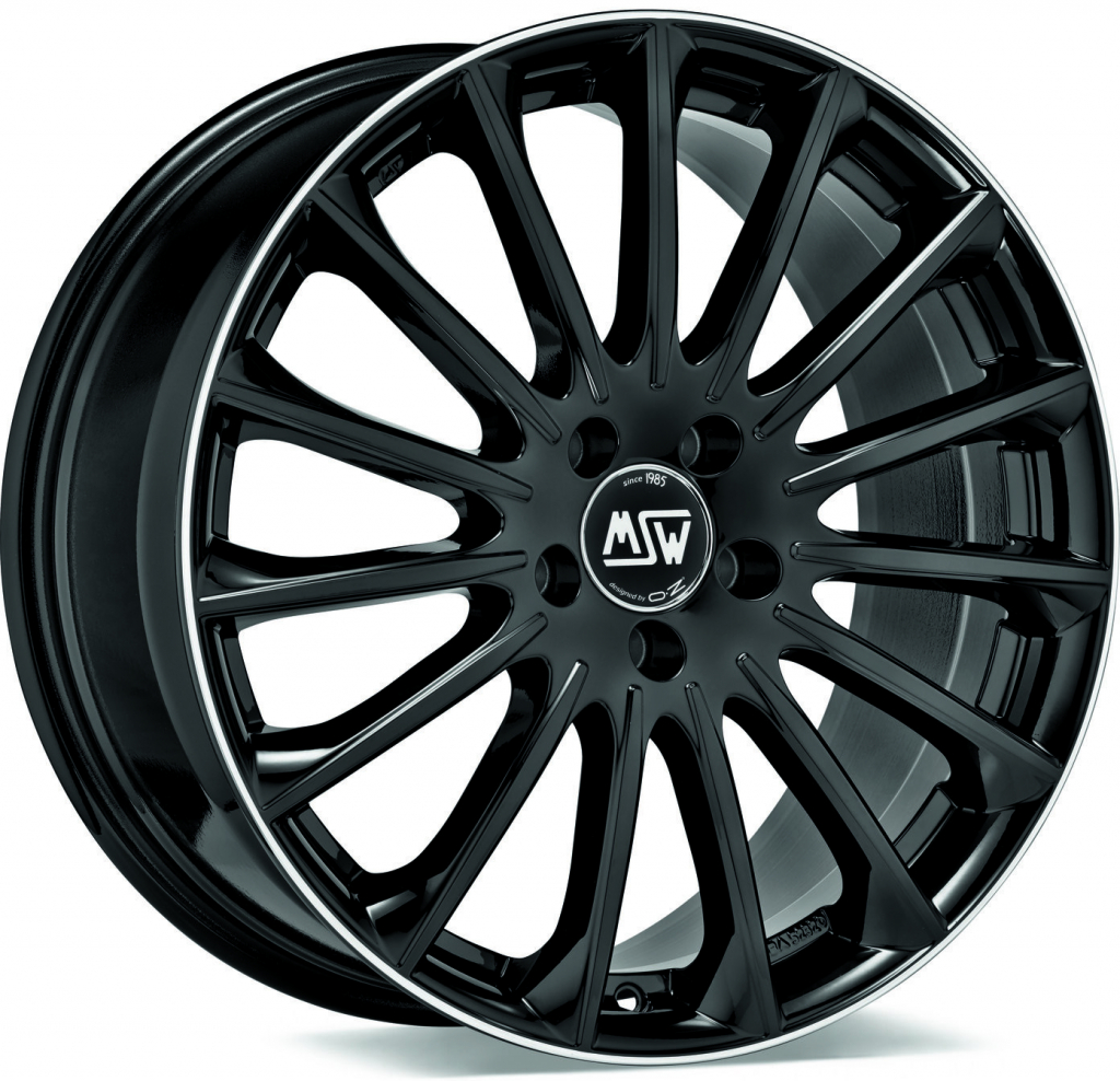 MSW 30 9,5x19 5x112 ET45 gloss black+diamond lip