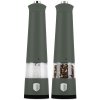 Elektrický mlynček na korenie a soľ, sada 2 ks Matte Green Collection