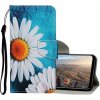 Peňaženkové kožené puzdro na Honor 9X Lite - Big Chrysanthemum