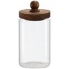 Dóza sklenená s dreveným poklopom 1 liter 45970