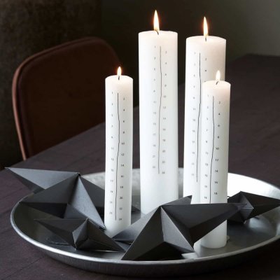 House Doctor Adventná sviečka s hnedými číslami 25 cm 2 ks od 14,9 € -  Heureka.sk