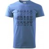 Algebra dance - Klasické pánske tričko vyššej gramáže - S ( Svetlomodrá )