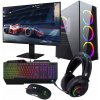 HERNÝ POČÍTAČ PRE HRY RX 580 8GB RYZEN 5 1000GB 32 RAM MONITOR 27