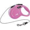 Vodítko FLEXI Classic XS lanko 3m/8kg růžová