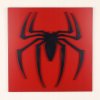 Drevená dekorácia 3D znak Spiderman 30 x 30 cm