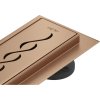 Mexen Flat M18 lineárny odtok 50 cm, kartáčovaná meď - 1C23050-15