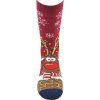 BOMA ponožky Rudy I burgundy 1 pár 27-34 118986