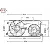 Ventilátor chladenia motora DENSO DER10009