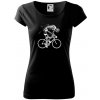 Gravel Bike - kostra - Dámske tričko Pure - XL ( Čierna )