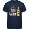 Premium Tričko - Zachráň vodu - pi pivo - Námornícka - XXL - Pánske