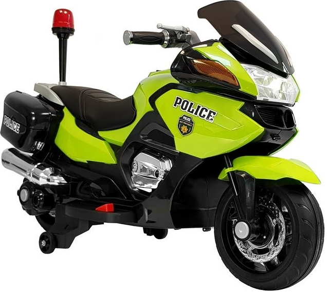 Ramiz elektrická motorka Policajná HZB118 motor 2x45W batéria 1x12V7Ah 2023 zelená