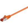 S/FTP (PiMF) Patchkábel LSOH 7.5m cat.6, oranžový, Cu