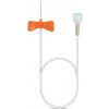 B. Braun Venofix A ihla 25G, 0,5 x 19 mm, oranžová (50 ks) (Bezpečnostná venepunkčná súprava s krídielkami pre krátkodobú infúznu terapiu.)