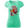 Syseľ basket - Dámske tričko Pure - L ( Mätová )