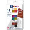 Sada FIMO LEATHER Efekt 12 barev, 25g