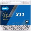 Reťaz KMC X 11 strieborno-čierna, 114 čl.