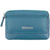 Segali Kožená mini peňaženka kľúčenka 7483 A blue