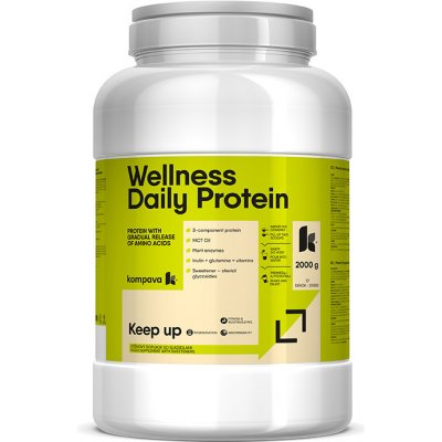 Kompava Wellness Daily Protein 2000 g/57 dávok, čokoláda