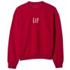 GAP Oversize mikina s logem Červená - S
