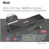 Club3D dokovací stanice USB-C 3.2 Gen1 6in1 Hub 1x USB-C Video, 1x HDMI, 2x USB-A, USB-C PD - nabíjení 100W, RJ45