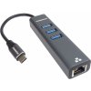 PremiumCord Adapter USB-C na Gigabit + 3x USB 3.0