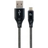 Gembird CC-USB2B-AMmBM-2M-BW USB 2.0 AM na MicroUSB (AM/BM), 2m, černo-bílý