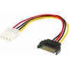 AKASA SATA redukce napájení na 4pin Molex, 15cm, 2ks v balení