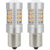 LED žiarovky CANBUS 3030 24SMD 1156 BAU15S PY21W Oranžová 12V/24V