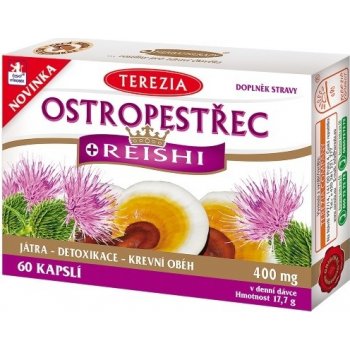 Terezia Company Ostropestrec + Reishi 60 kapsúl