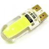 Interlook Auto LED žiarovka W5W T10 1W COB 360st CAN BUS Silikón oranžová