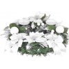 Veniec MagicHome Vianoce, adventný, biely, 25 cm