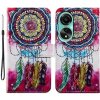 Peňaženkové kožené puzdro Painted na Oppo A38 - Dreamcatcher